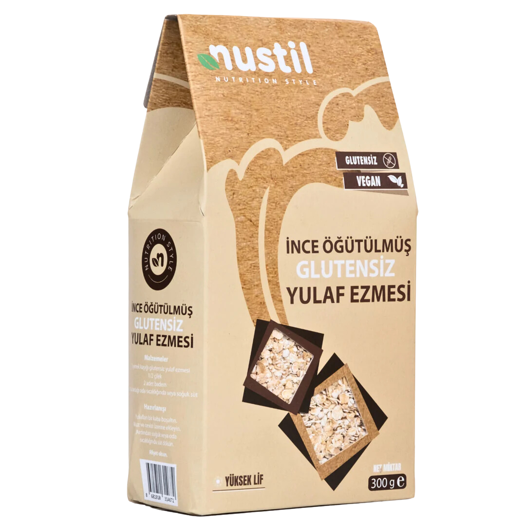 NUSTİL İnce Öğütülmüş Glutensiz Yulaf Ezmesi